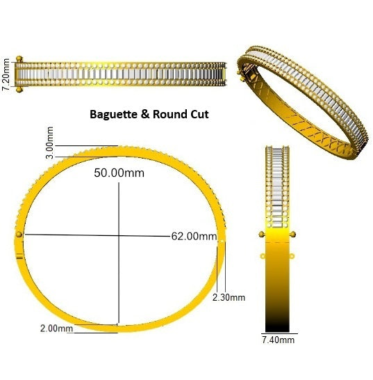 Clover Diamant-Kettenarmband mit Lünetten- und Pavé-Fassung aus Naturdiamanten in Platin