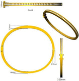 Natural Round Channel Set Diamond Bangle in 9K Yellow Gold with Hinged Box Clasp