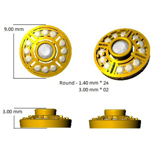 Elegante Vintage-Ohrstecker mit runden Diamanten | 0,50–3,00 ct