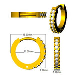 Junie Diamond Gold Hoop Earrings 0.33ct - 0.5ct Luxury Jewelry