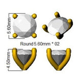18ct White Gold 1.43ct Lab Grown Diamond Solitaire Earrings