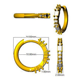 Hoop Earrings - Luxty Luxury 0.5ct Gold Diamond Elegance