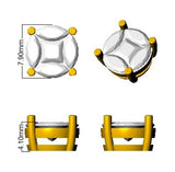 Luxvy Gold Cluster Diamond Earrings | 1.5ct Luxury Jewelry