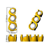 Ulwyn 0.5ct Gold Drop & Trilogy Diamond Earrings - Luxury Jewelry
