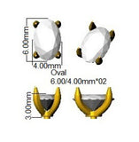 9ct White Gold 0.79ct Lab Grown Diamond Solitaire Earrings