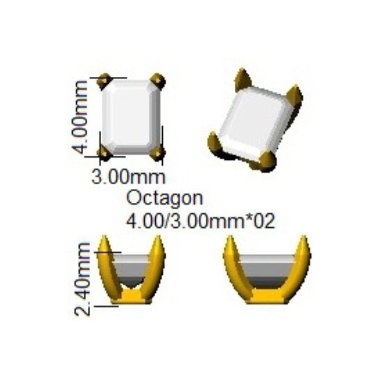 0.45ct Lab Diamond Emerald Cut Stud Earrings in 9K White Gold