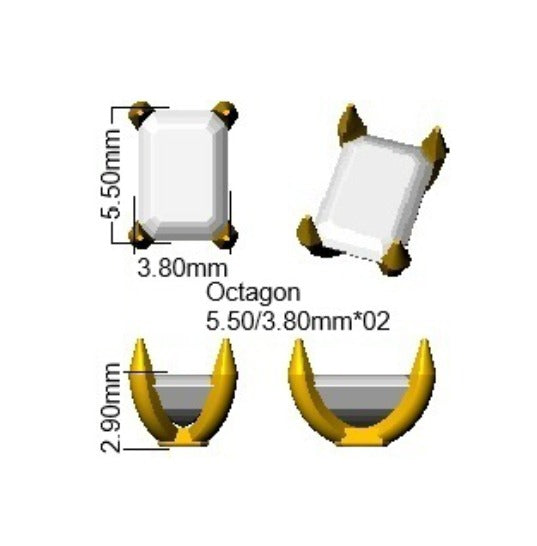 1.09ct Lab Diamond Emerald Cut Stud Earrings in 9K White Gold