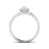 Emerald Cut Diamond Starburst Halo Ring | Lab & Natural Diamonds