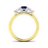 Diamond Heritage Blue Sapphire Ring | 1ct - 1.25ct