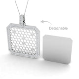 Frost Fancy Pendant 5ct Diamond  Gold (Without Chain )
