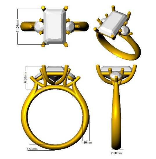 Sapphire Gold Ring UK