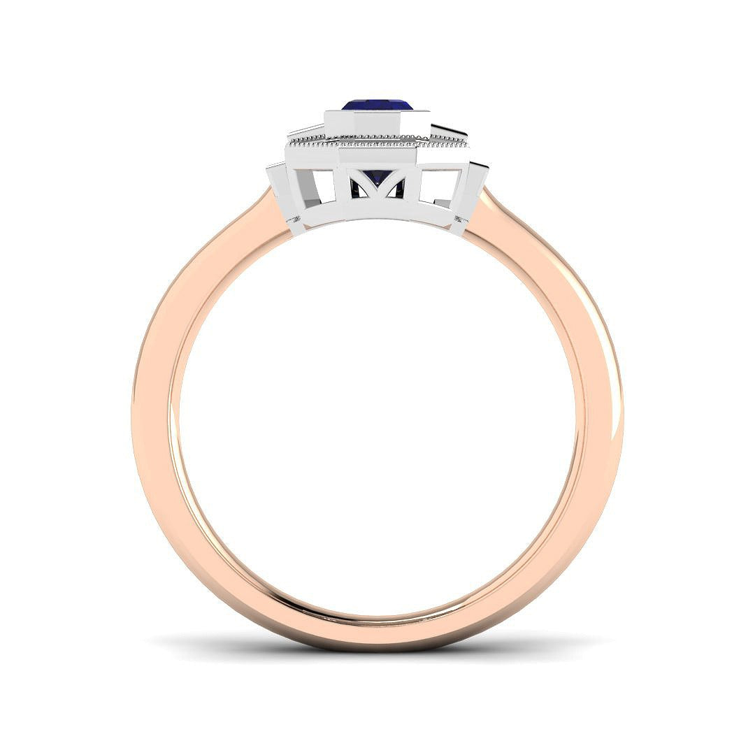 Diamond Perth Blue Sapphire Ring | 0.75ct - 2.25ct