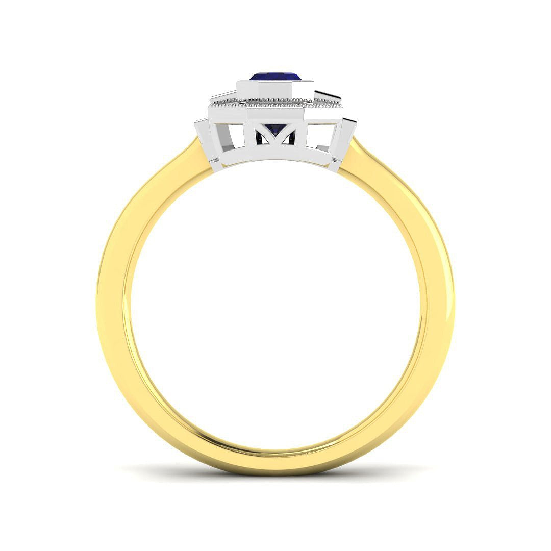 Diamond Perth Blue Sapphire Ring | 0.75ct - 2.25ct