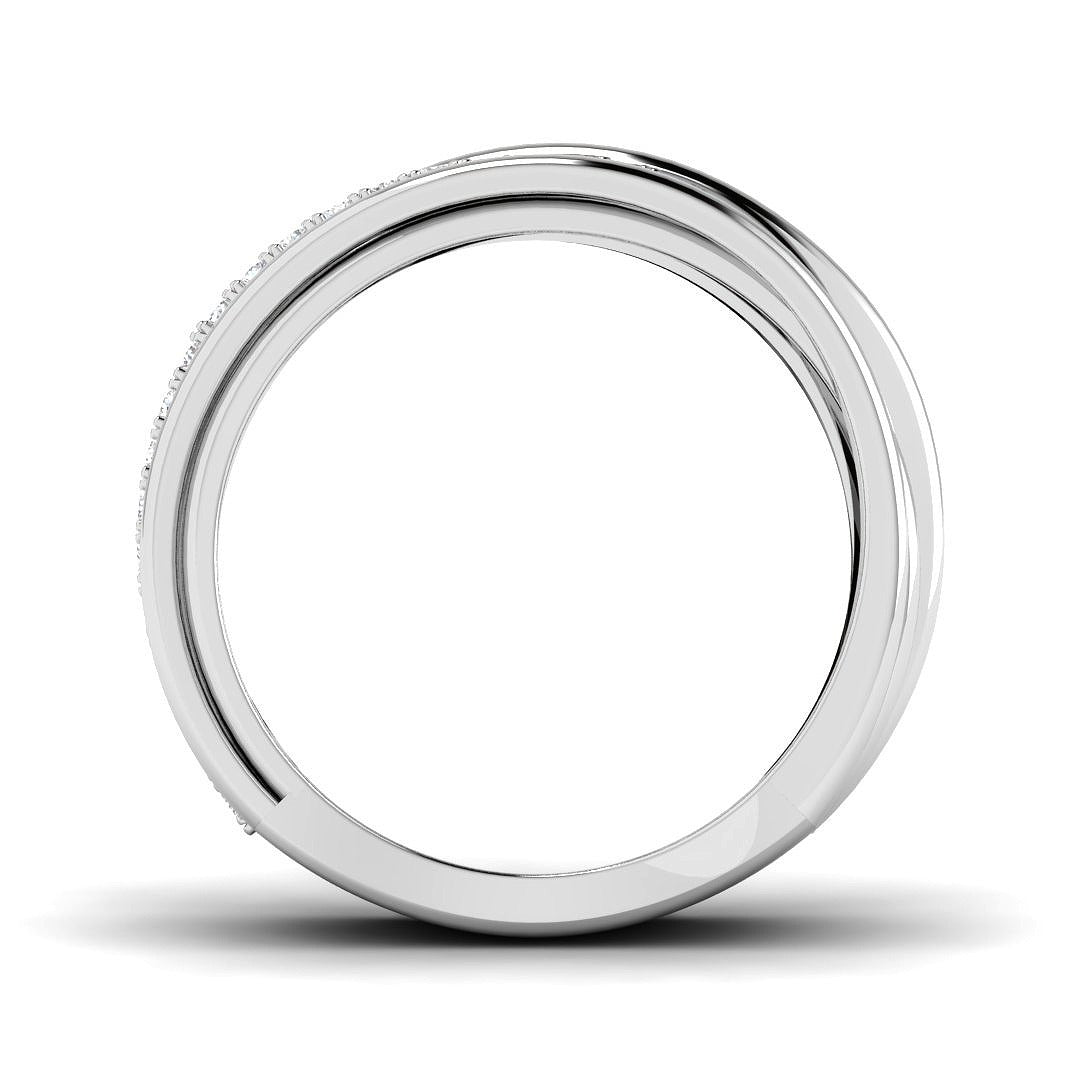 0.30Carat D-E/VS Lab Grown Diamond Fancy Wedding Ring 9k White Gold Ready To Ship