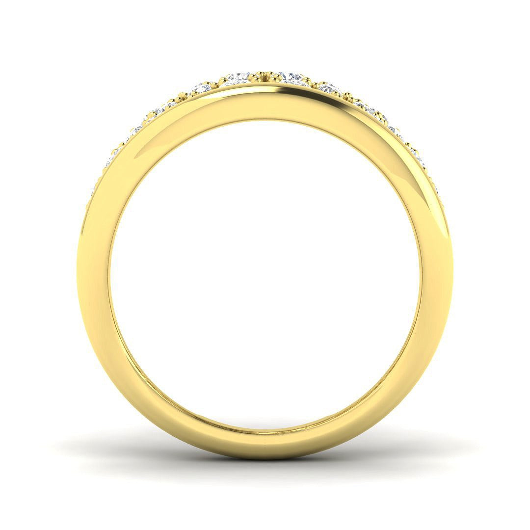 Lab-Grown Round Diamond Fancy Ring | 1ct | Hallmarked Gold & Platinum