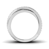 Diamond Crisscross Band Fancy Ring | 0.75ct | Hallmarked Gold & Platinum