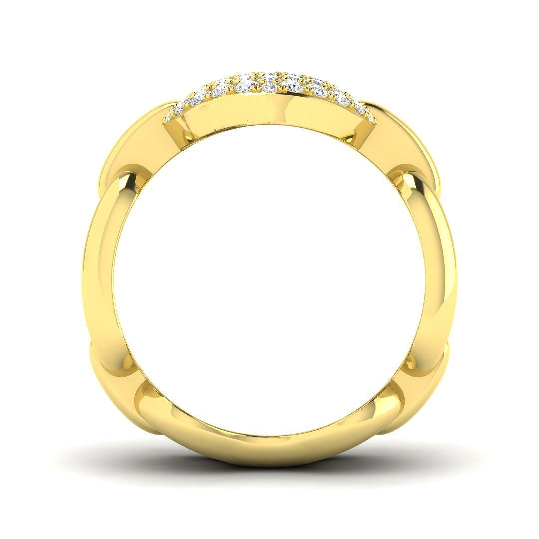 Natural Diamond Fancy Ring | 0.5ct | Hallmarked Gold & Platinum