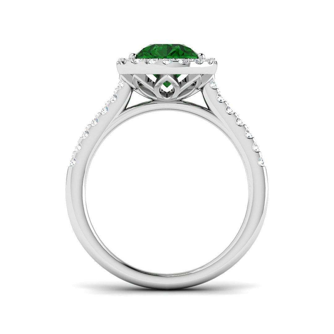 1.69Ct Lab Grown Diamond Ring in 9k White Gold | Ring Size - M