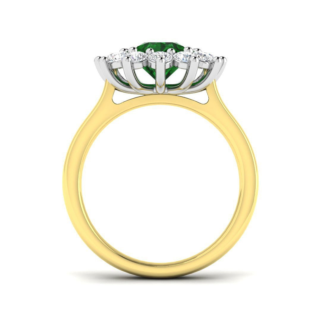 2.3Ct Lab Grown Diamond Ring in 9k Yellow Gold | Ring Size - M