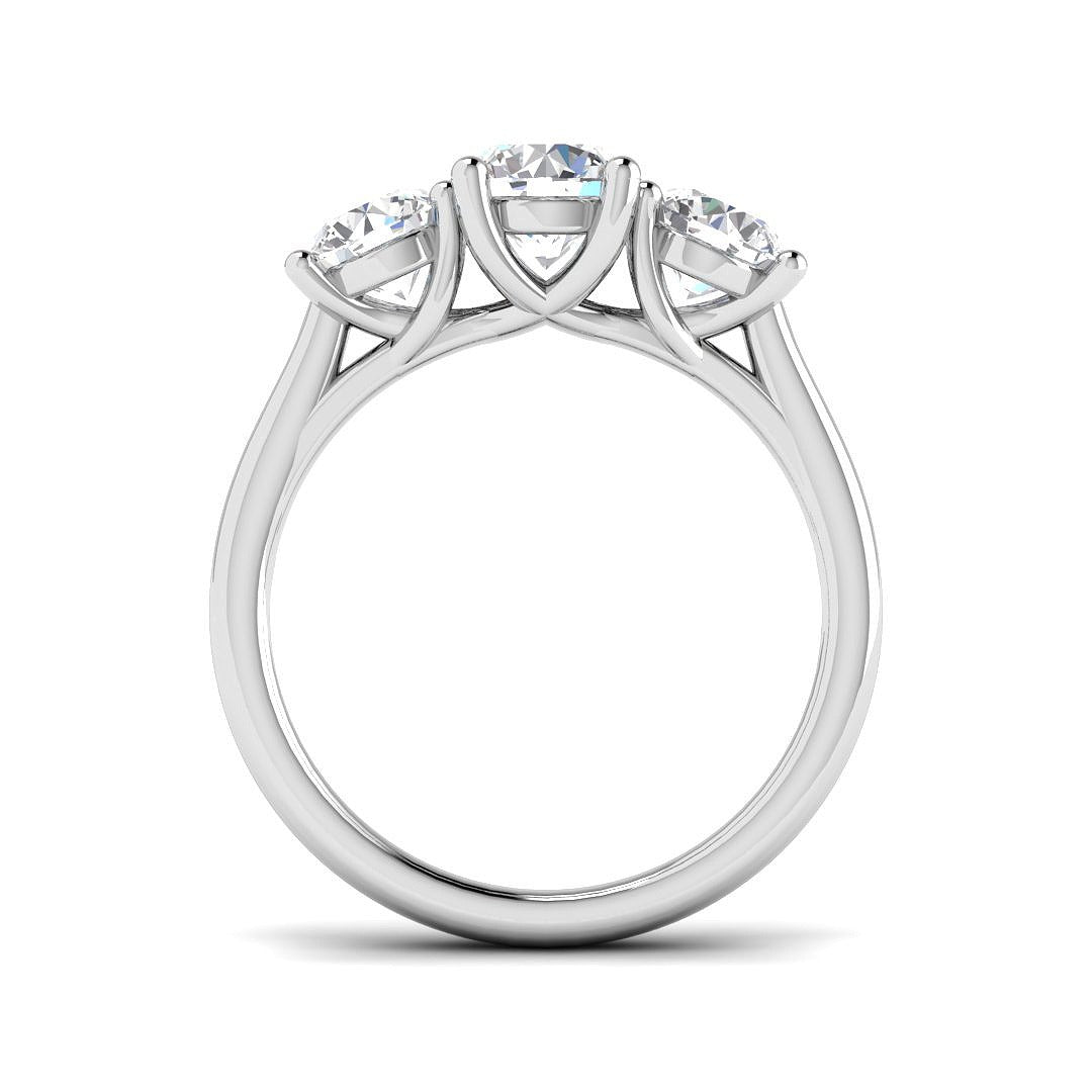 1.93Ct Lab Grown Diamond Ring in Platinum | Ring Size - M