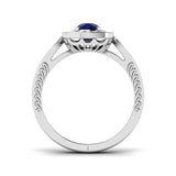 Diamond ktamforb Blue Sapphire Ring | 1.75ct - 2ct