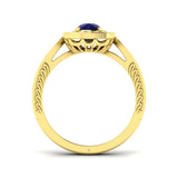 Diamond ktamforb Blue Sapphire Ring | 1.75ct - 2ct