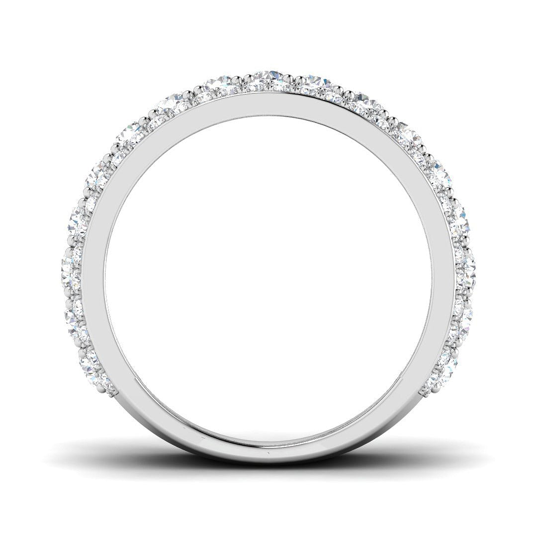 Diamond Wokibg Half Eternity Ring | 2.5ct | Hallmarked Gold & Platinum