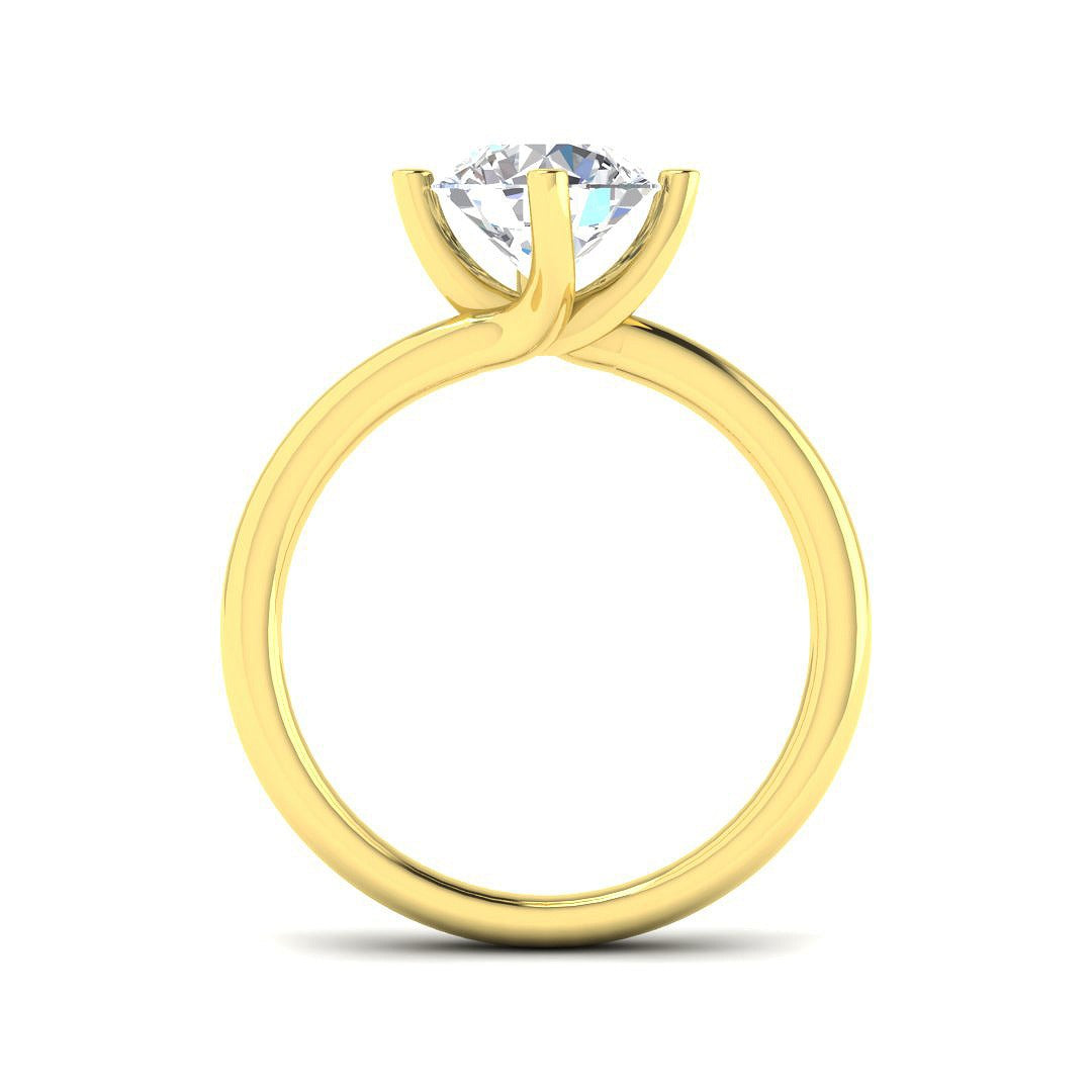 1.5Ct Lab Grown Diamond Ring in 9k Yellow Gold | Ring Size - M