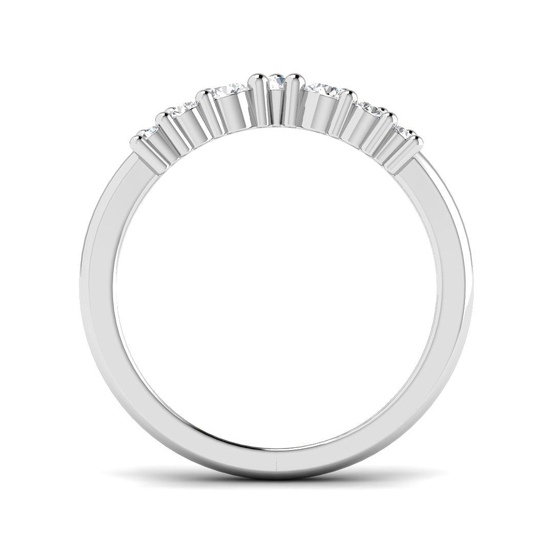 Diamond Wishbone Ring | 0.5ct | Hallmarked Gold & Platinum