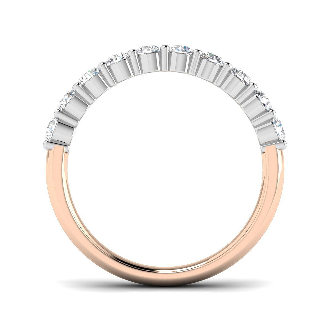 Diamond Csybebabk Half Eternity Ring | 0.75ct