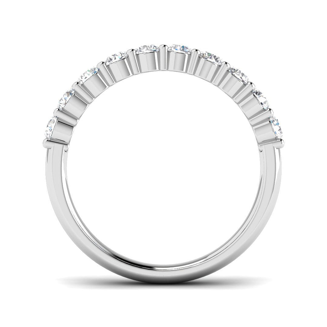 Diamond Csybebabk Half Eternity Ring | 0.75ct