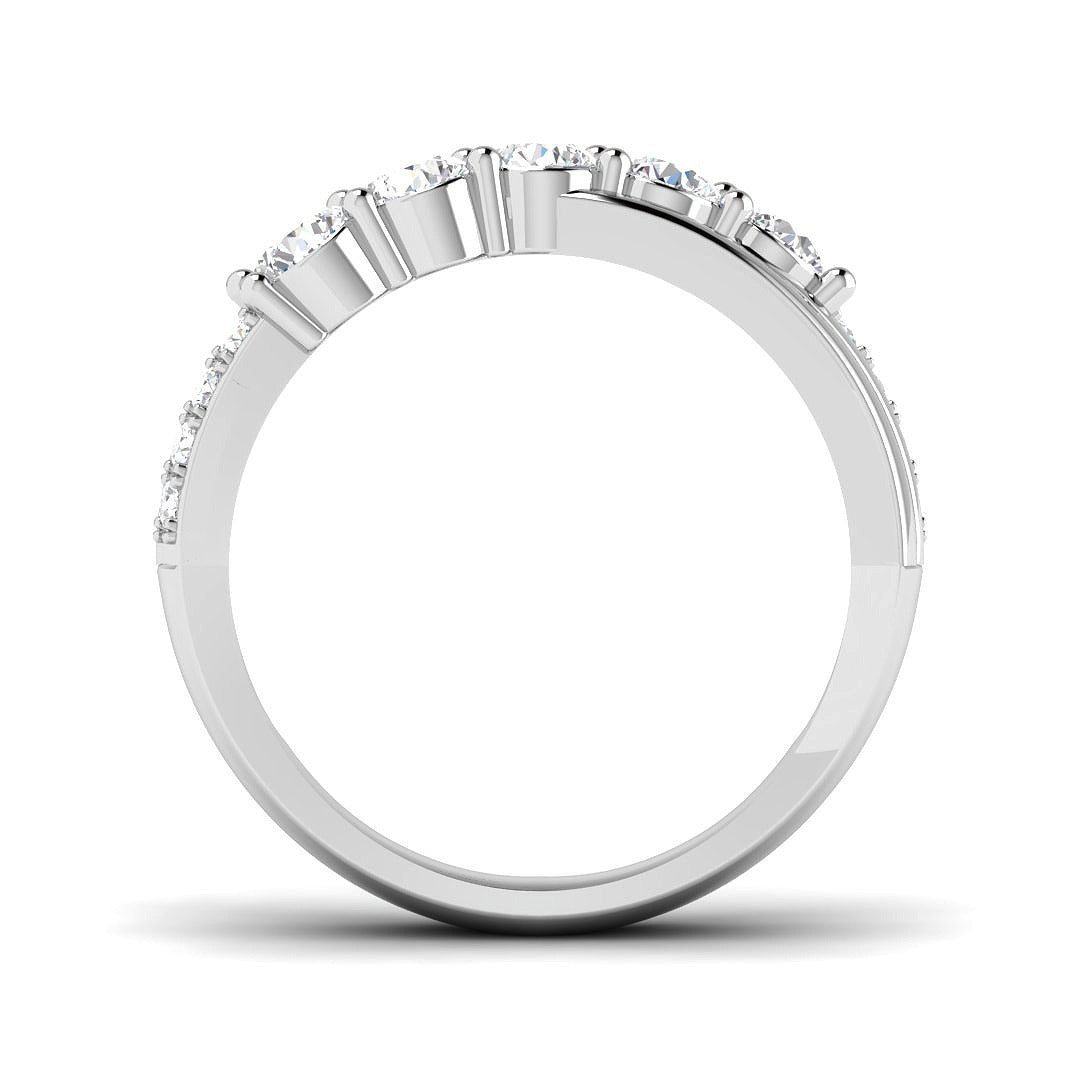 0.93Ct Lab Grown Diamond Ring in 9k White Gold | Ring Size - M