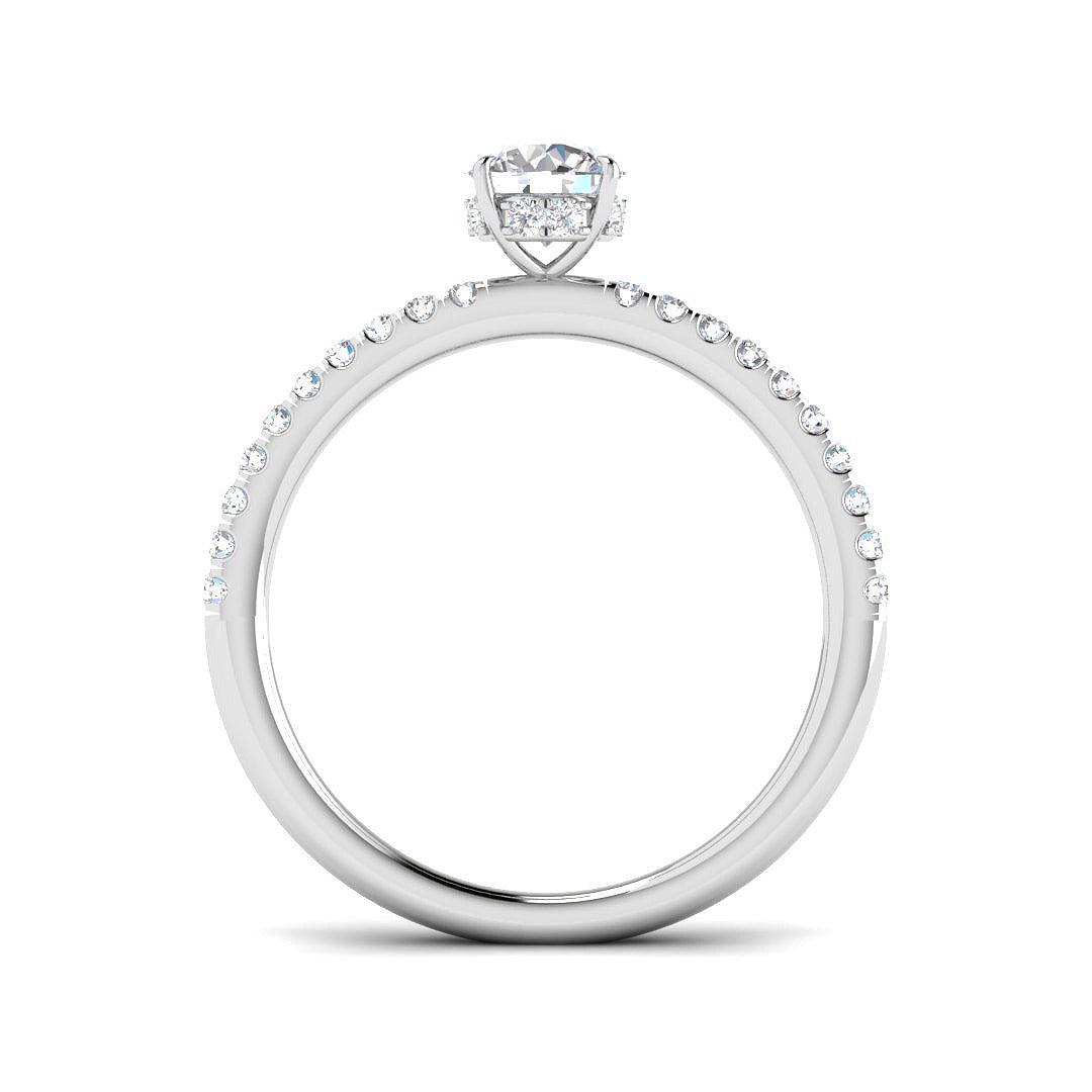 Diamond Hereforb Engagement Ring | 0.75ct | Hallmarked Gold & Platinum