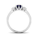 Diamond Gasakhiesk Blue Sapphire Ring | 1ct - 2.25ct