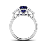 Diamond Winchekter Blue Sapphire Ring | 2.25ct - 3ct