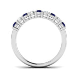 Diamond Houbksow Blue Sapphire Ring | 0.75ct