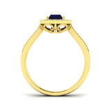 Diamond seatherheab Blue Sapphire Ring | 2.25ct