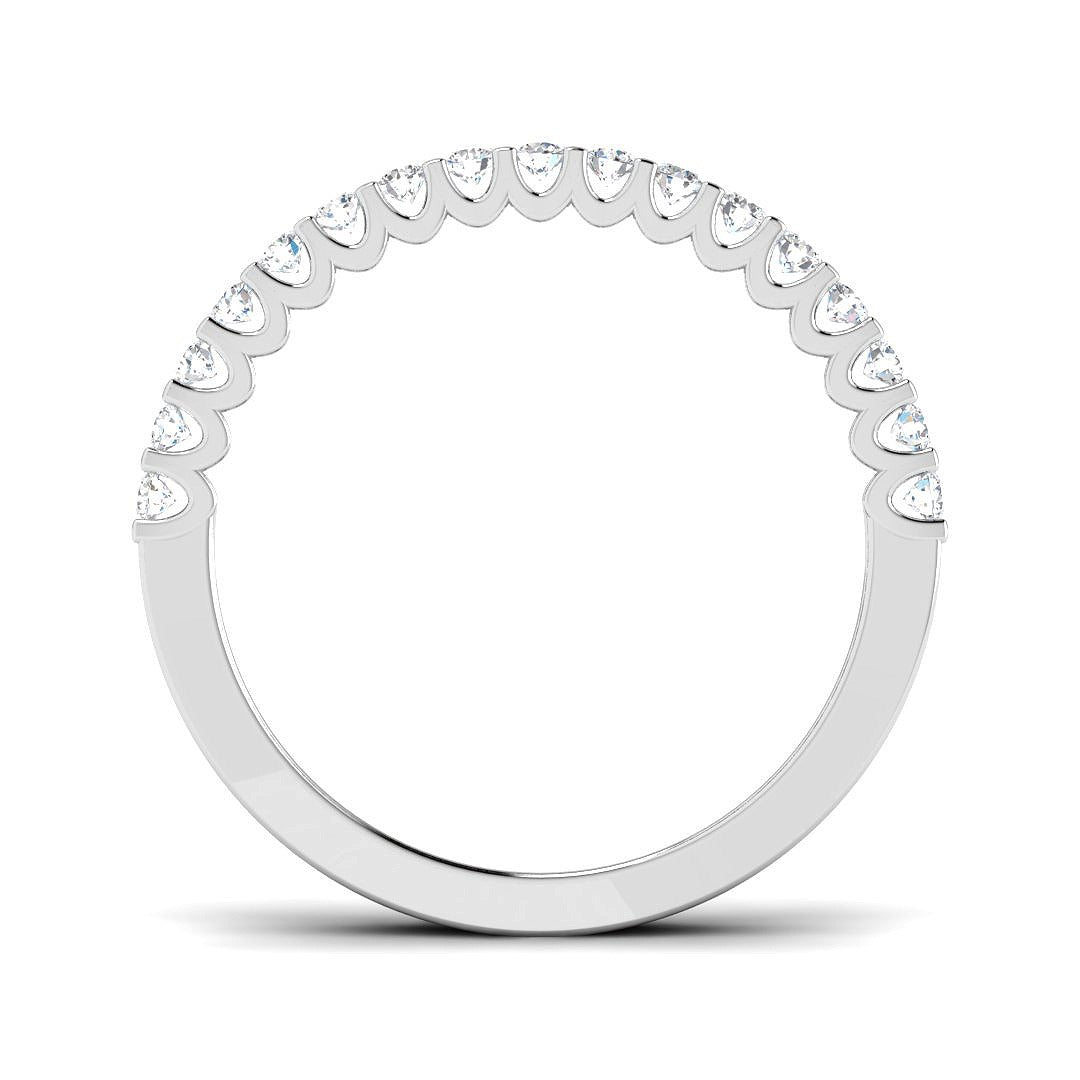 0.33Ct Lab Grown Diamond Ring in 9k White Gold | Ring Size - M