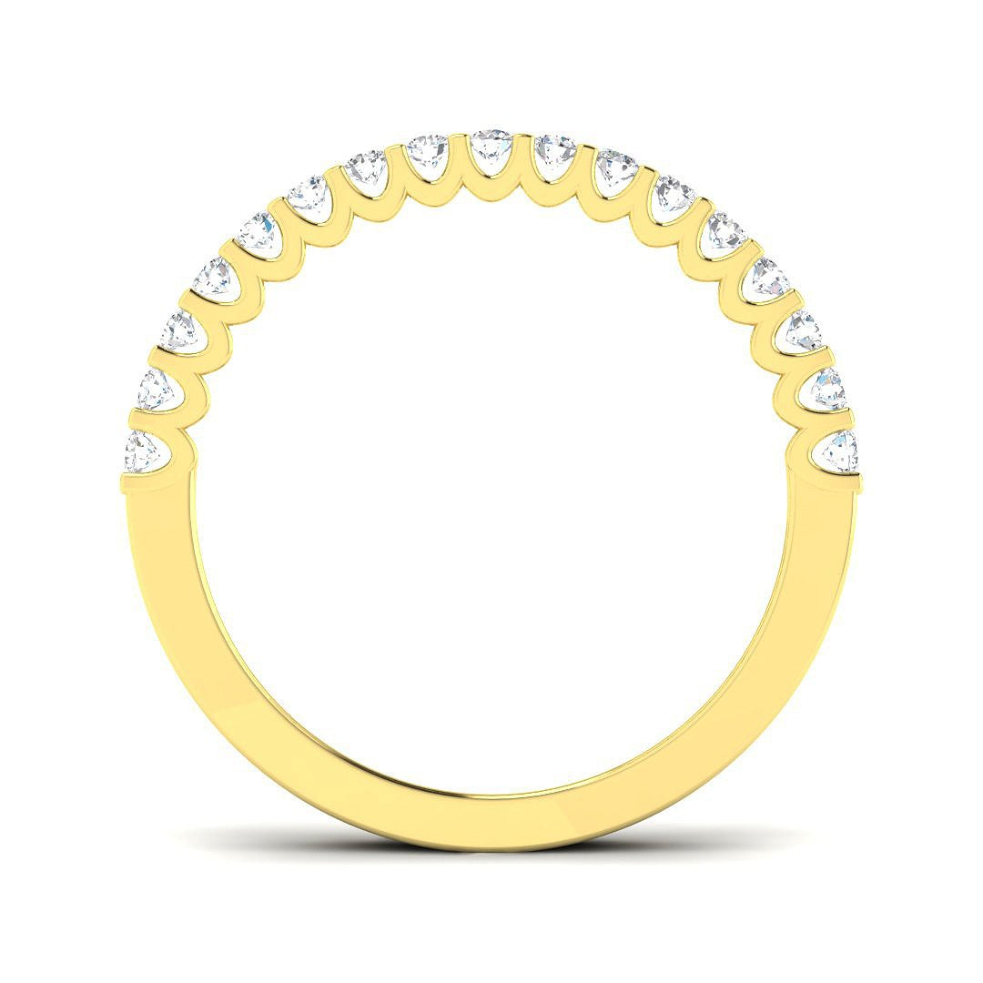 0.33Ct Lab Grown Diamond Ring in 9k Yellow Gold | Ring Size - M