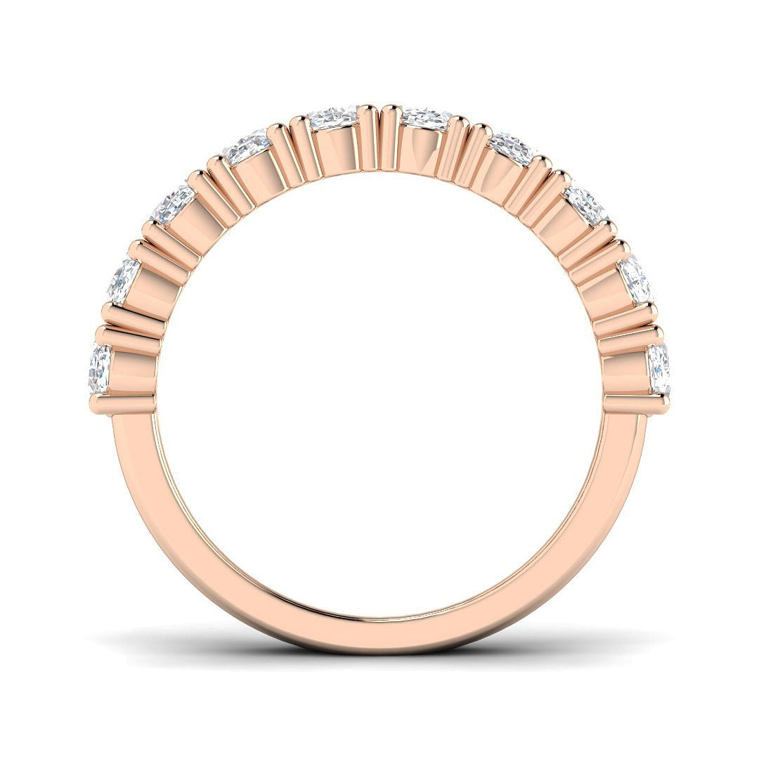 Diamond Airbrie Half Eternity Ring | 2ct | Hallmarked Gold & Platinum