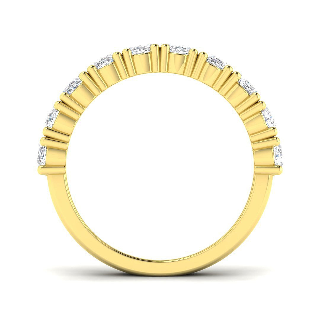 Diamond Airbrie Half Eternity Ring | 2ct | Hallmarked Gold & Platinum