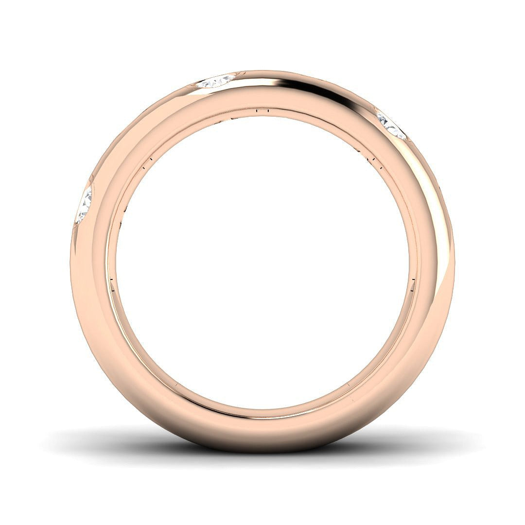 Diamond Corfe Half Eternity Ring | 0.5ct | Hallmarked Gold & Platinum