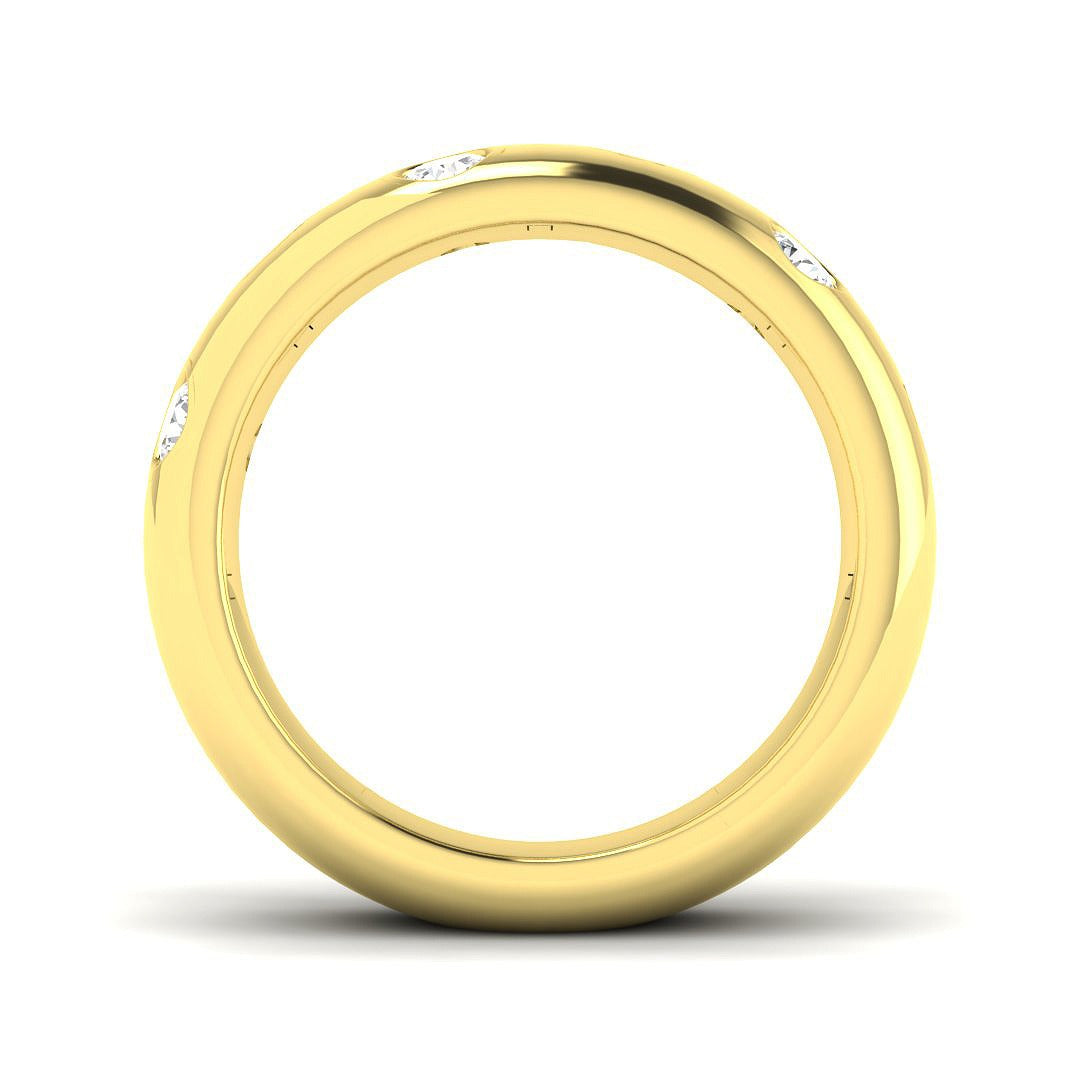 Diamond Corfe Half Eternity Ring | 0.5ct | Hallmarked Gold & Platinum