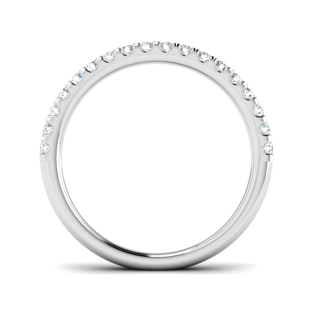 0.3Ct Lab Grown Diamond Ring in 9k White Gold | Ring Size - M