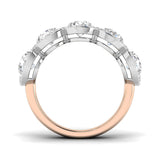 Five Stone Halo Diamond Ring 3.5ct | Round Brilliant Cluster Design | UK Hallmarked