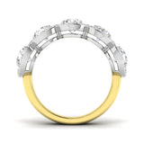 Five Stone Halo Diamond Ring 3.5ct | Round Brilliant Cluster Design | UK Hallmarked