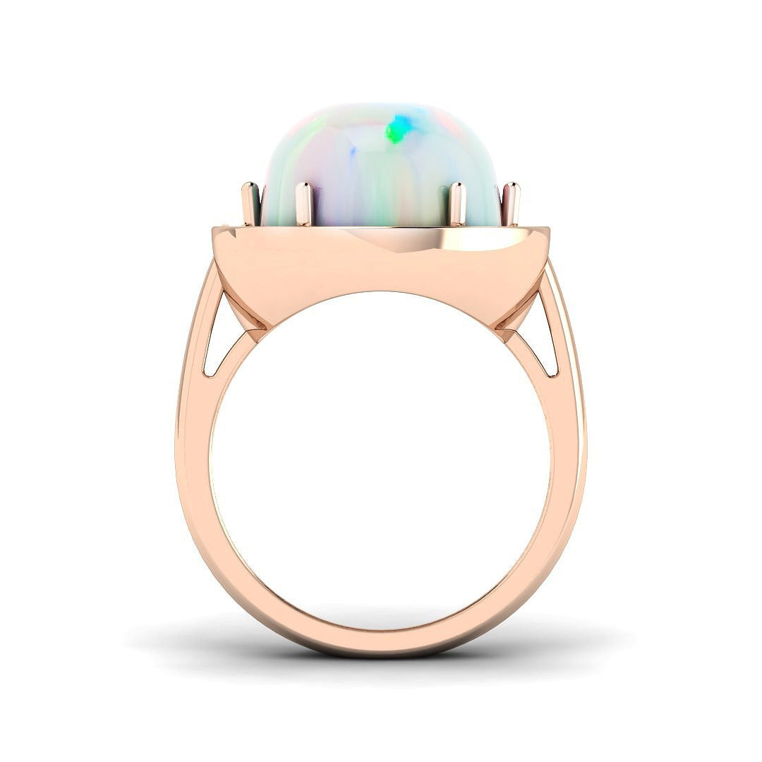 Diamond Mobtacute Opal Ring | 8.5ct | Hallmarked Gold & Platinum