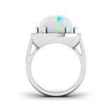 Diamond Mobtacute Opal Ring | 8.5ct | Hallmarked Gold & Platinum