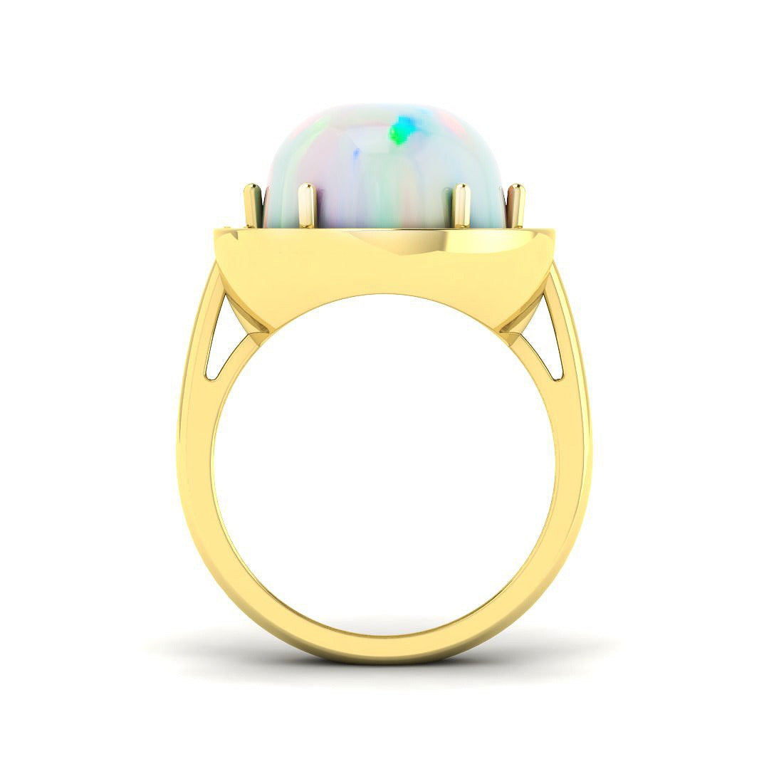 Diamond Mobtacute Opal Ring | 8.5ct | Hallmarked Gold & Platinum