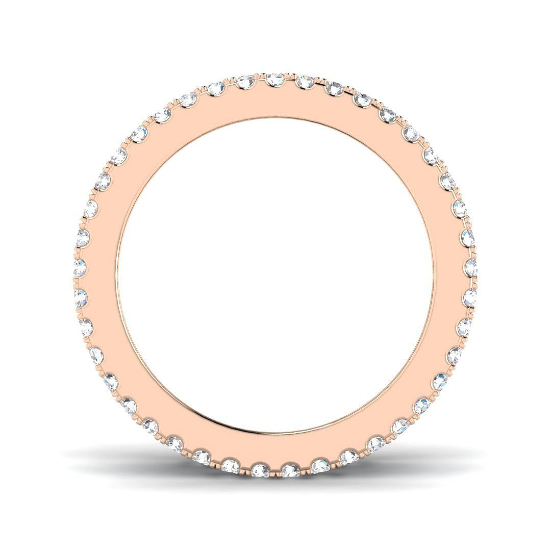 Baguette & Round Diamond Full Eternity Ring | Lab & Natural 2.00ct